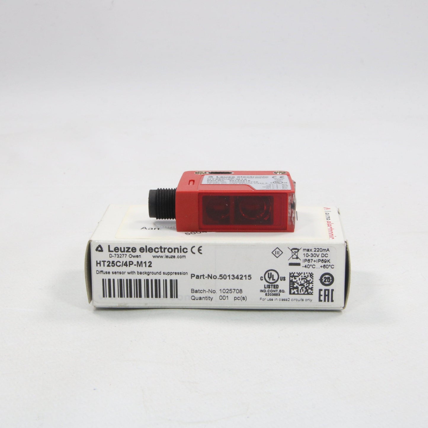 Leuze Electronic HT25C/4P-M12 Diffuse Reflection Sensor-Diffuse Reflection Sensor-Used Industrial Parts
