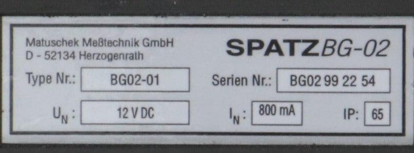 Matuschek Spatz BG02-01 Welding Control Device-Welding Control Device-Used Industrial Parts