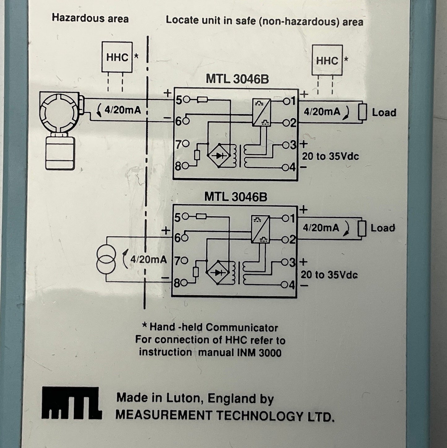 Measurement Technology Ltd MTL3046B Repeater Power Supply-Repeater Power Supply-Used Industrial Parts