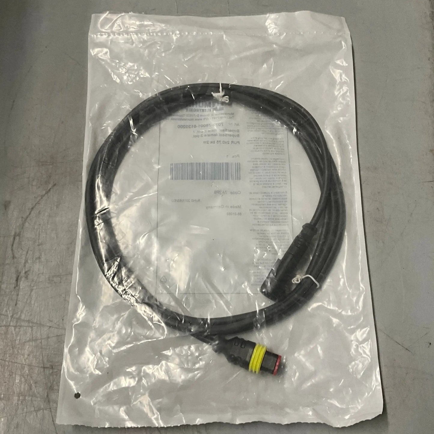 Murr Elektronik 7072-76001-5120200 Valve Plug Cable-Valve Plug Cable-Used Industrial Parts