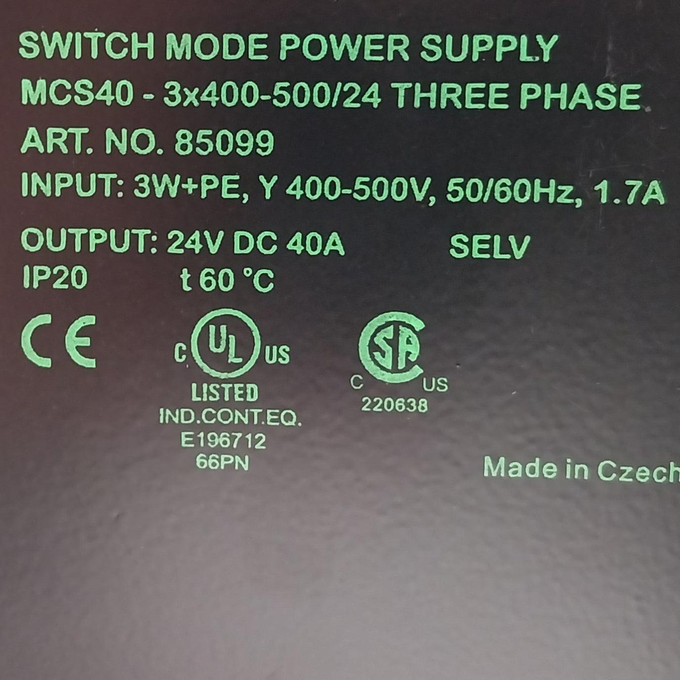 Murr Elektronik MCS40 Switch Mode Power Supply-Power Supply-Used Industrial Parts