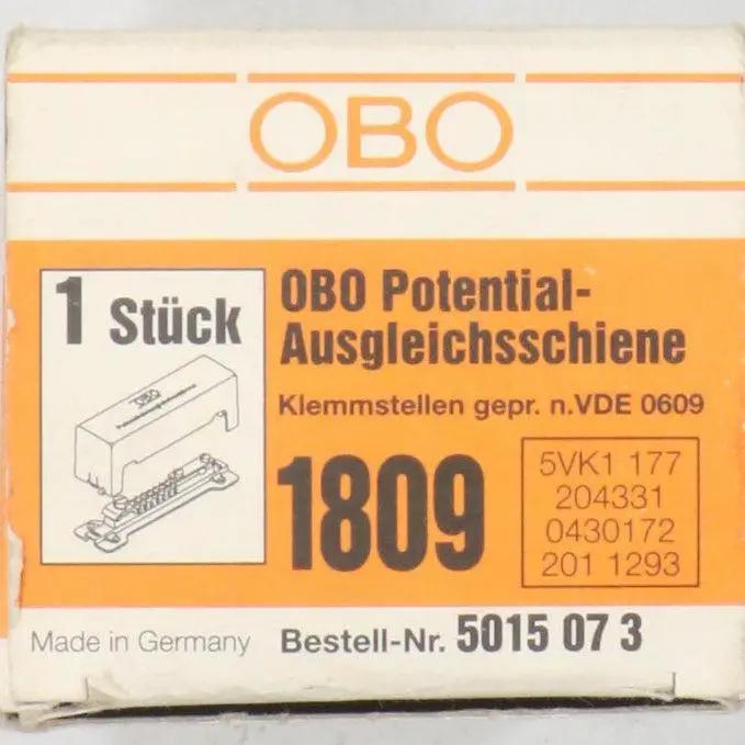 OBO Bettermann 1809 Potential Equalisation Rail-Potential Equalization Rail-Used Industrial Parts