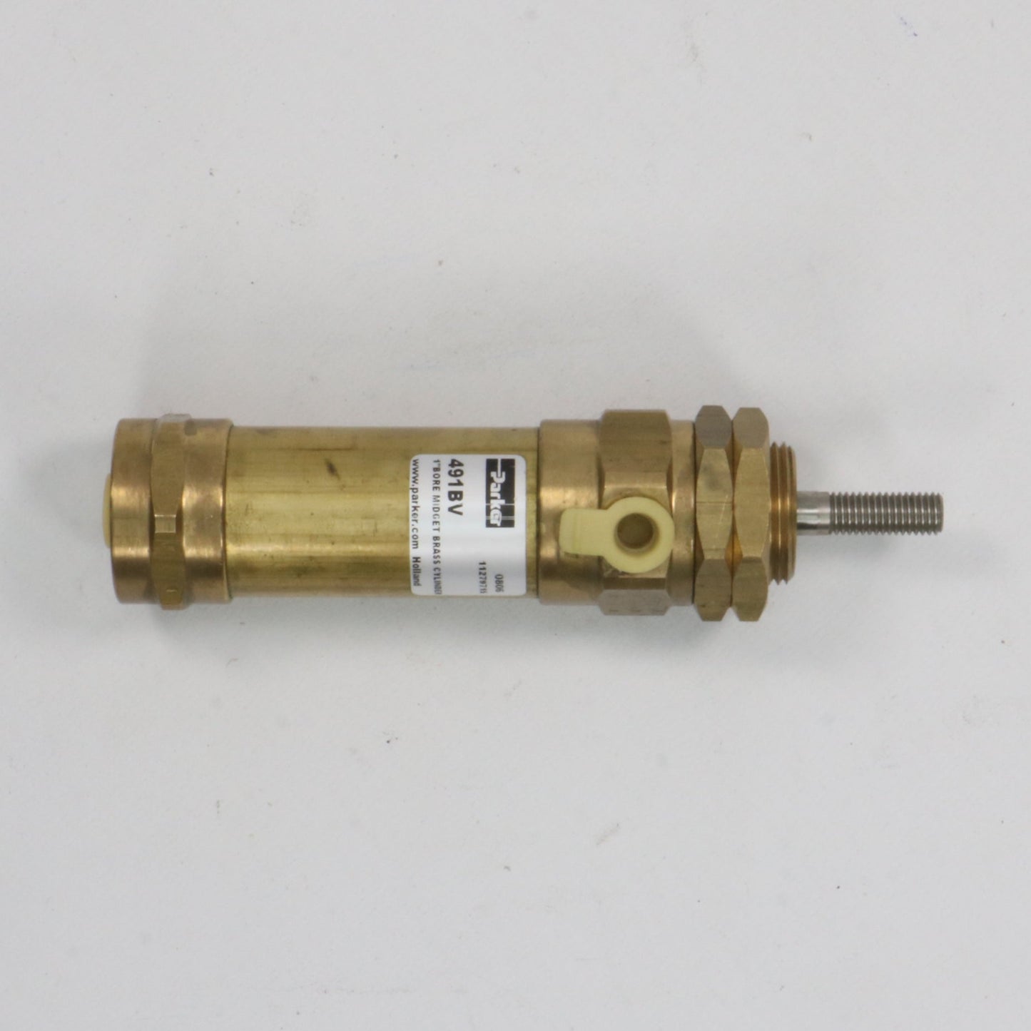 Parker 491BV 1" Bore Midget Brass Cylinder-Midget Brass Cylinder-Used Industrial Parts