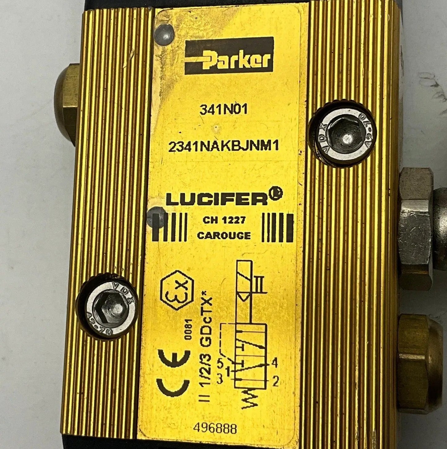 Parker Lucifer 341N01 NAMUR Solenoid Valve-Solenoid Valve-Used Industrial Parts