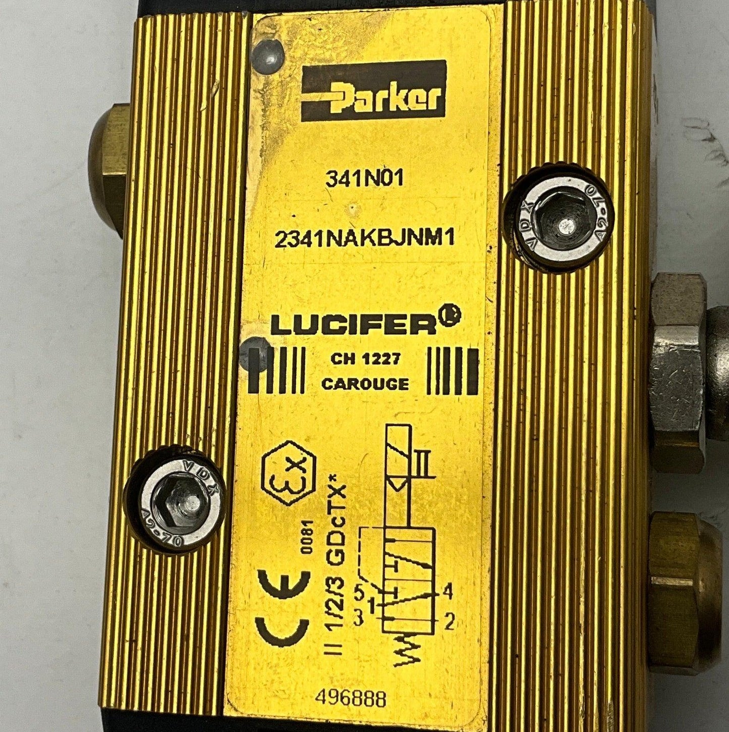 Parker Lucifer 341N01 NAMUR Solenoid Valve-Solenoid Valve-Used Industrial Parts