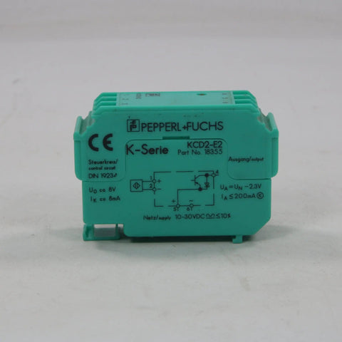 Pepperl + Fuchs K-Series KCD2-E2-Terminal Amplifier-Used Industrial Parts