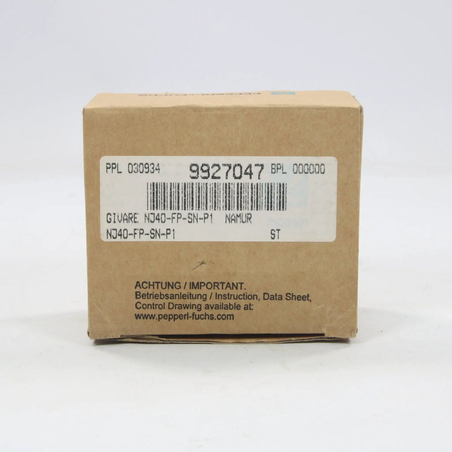 Pepperl + Fuchs NJ40-FP-SN-P1 Inductive Sensor-Inductive Sensor-Used Industrial Parts