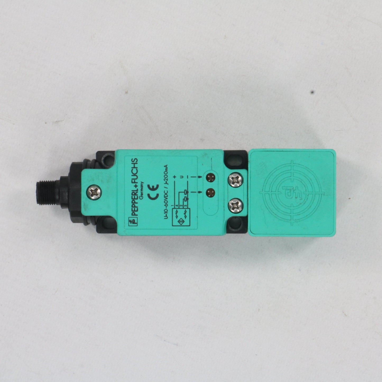 Pepperl & Fuchs U-10-60V-/J=200ma NJ20+ Inductive Sensor - Up Facing Contactor-Inductive Sensor-Used Industrial Parts
