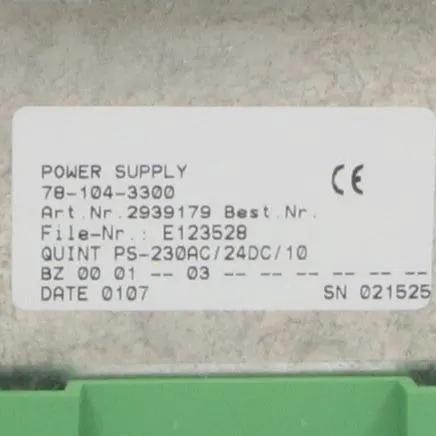 Phoenix Contact QUINT PS 230AC 24DC 10 Power Supply Unit-Power Supply Unit-Used Industrial Parts