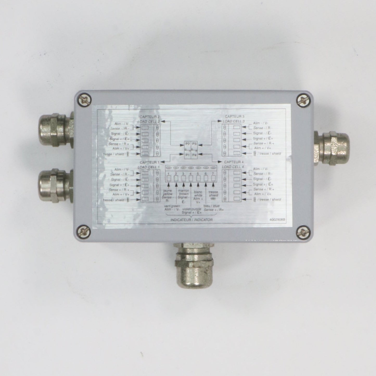 Precia Molen CPR4 PM Load Cell Junction Box-Load Cell Junction Box-Used Industrial Parts