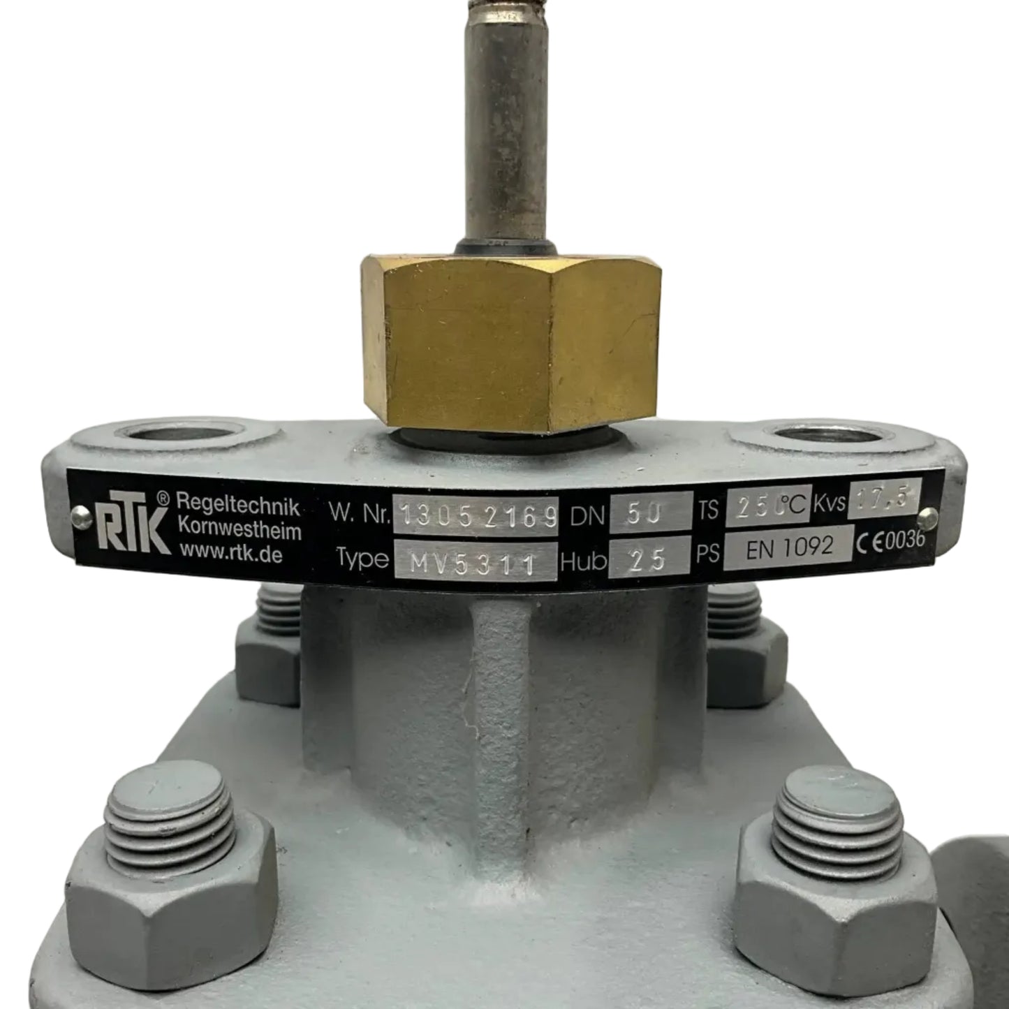 RTK Regeltechnik DN50 PN25 Globe Control Valve-Globe Control Valve-Used Industrial Parts
