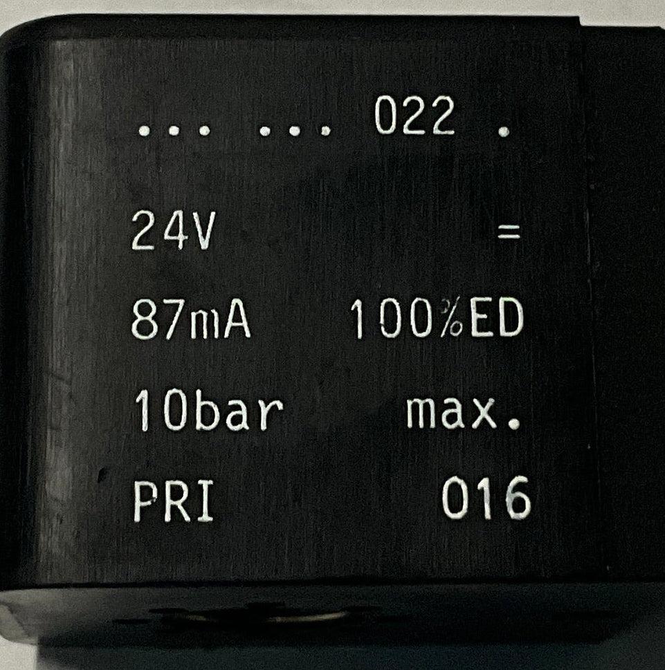 Rexroth 022 Solenoid Valve Coil 24V DC-Solenoid Valve Coil-Used Industrial Parts