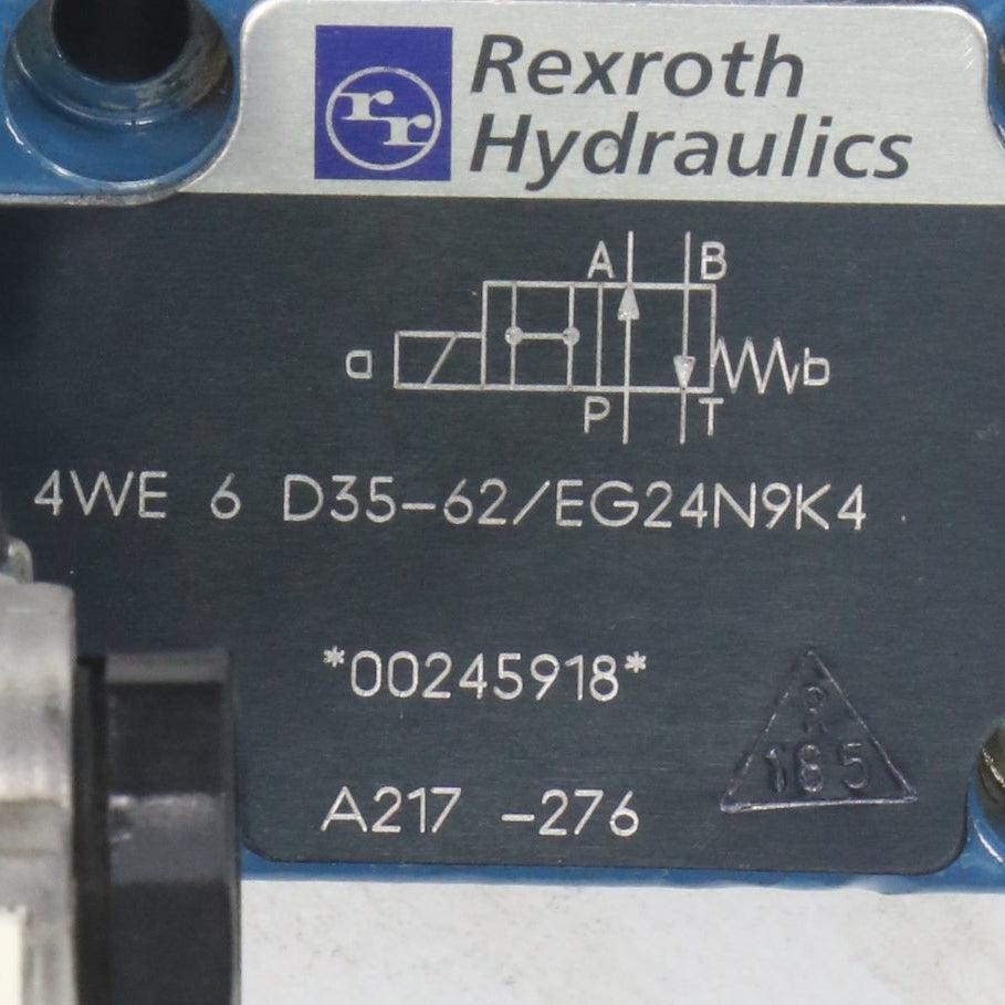 Rexroth Hydraulics 4WE 6 D35-62/EG24N9K4 Directional Spool Valve-Directional Spool Valve-Used Industrial Parts