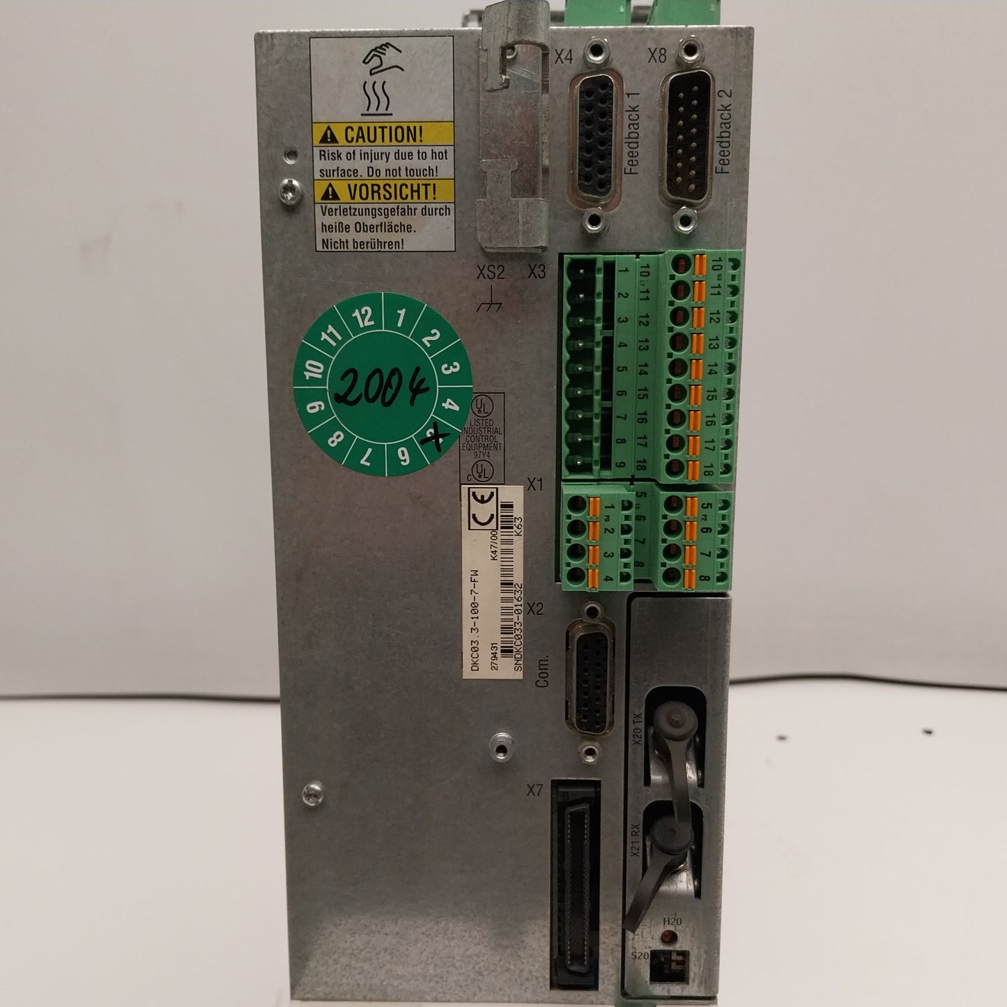 Rexroth Indramat Ecodrive DKC03 3 100 7 FW AC Servo Drive-AC Servo Drive-Used Industrial Parts