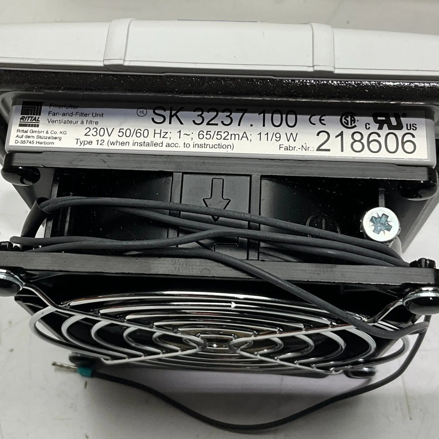 Rittal SKC 3237.100 Fan & Filter Unit-Fan & Filter Unit-Used Industrial Parts