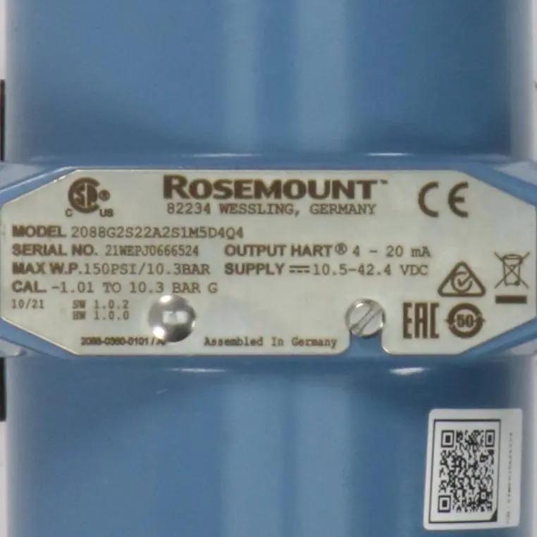 Rosemount 2088G2S22A2S1M5D4Q4 Gauge & Absolute Pressure Transmitter-Gauge & Absolute Pressure Transmitter-Used Industrial Parts
