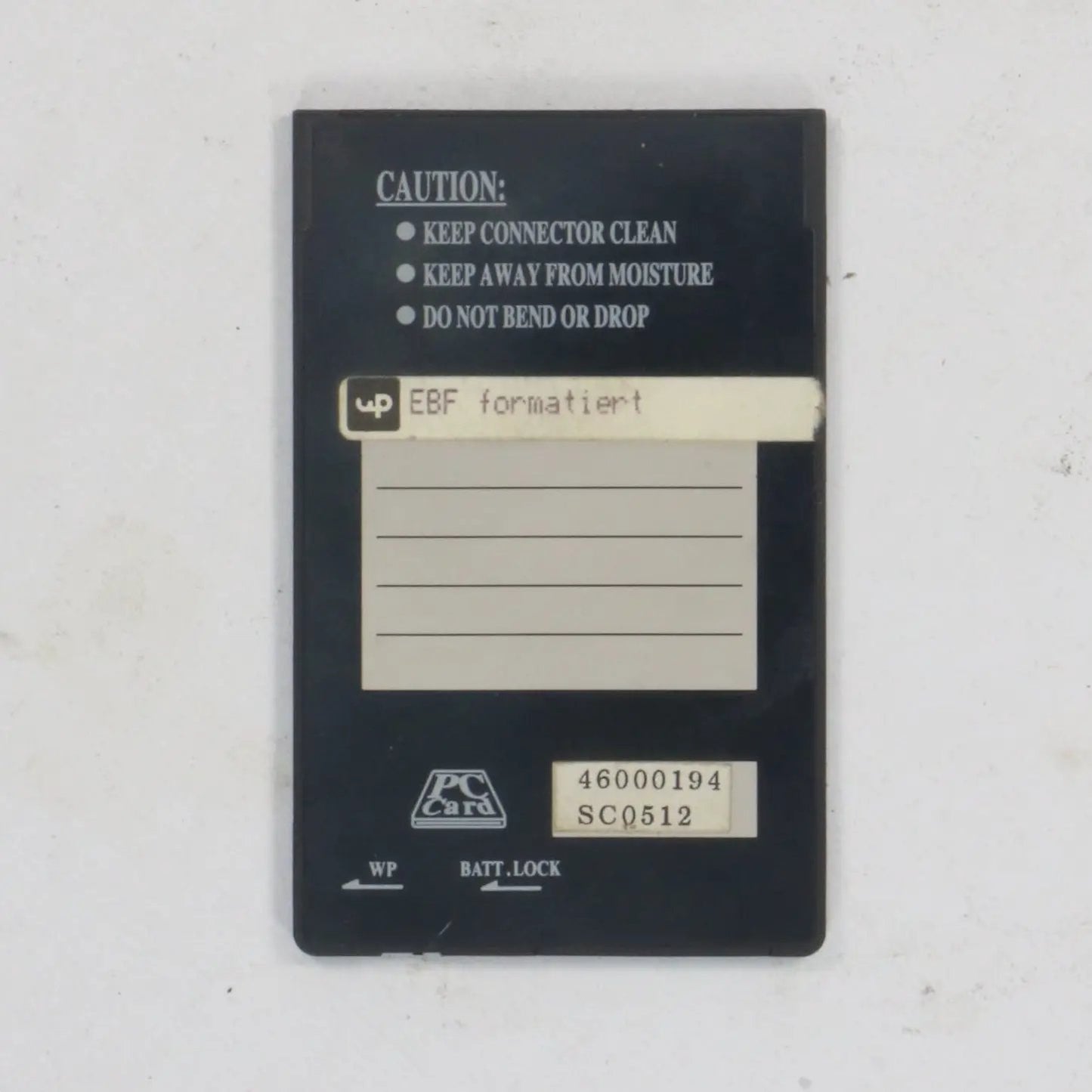 SCM PC Card SRAM 512KB-PC Card SRAM-Used Industrial Parts