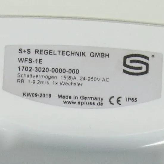 S+S Regeltechnik GmbH WFS-1E Vane Operated Flow Switch-Vane Operated Flow Switch-Used Industrial Parts
