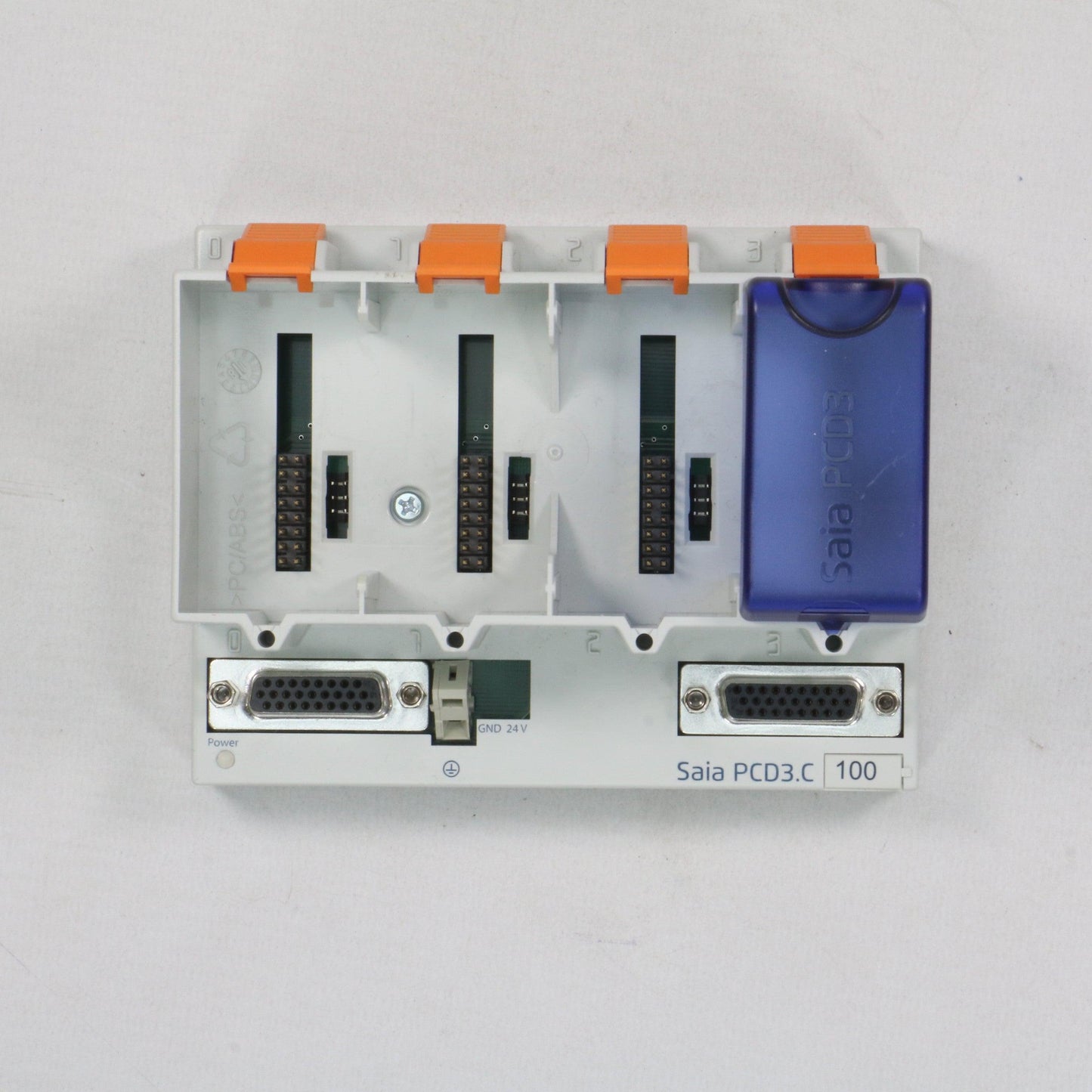 Saia PCD3.C100 CPU Extension Module Holder-Module Holder-Used Industrial Parts