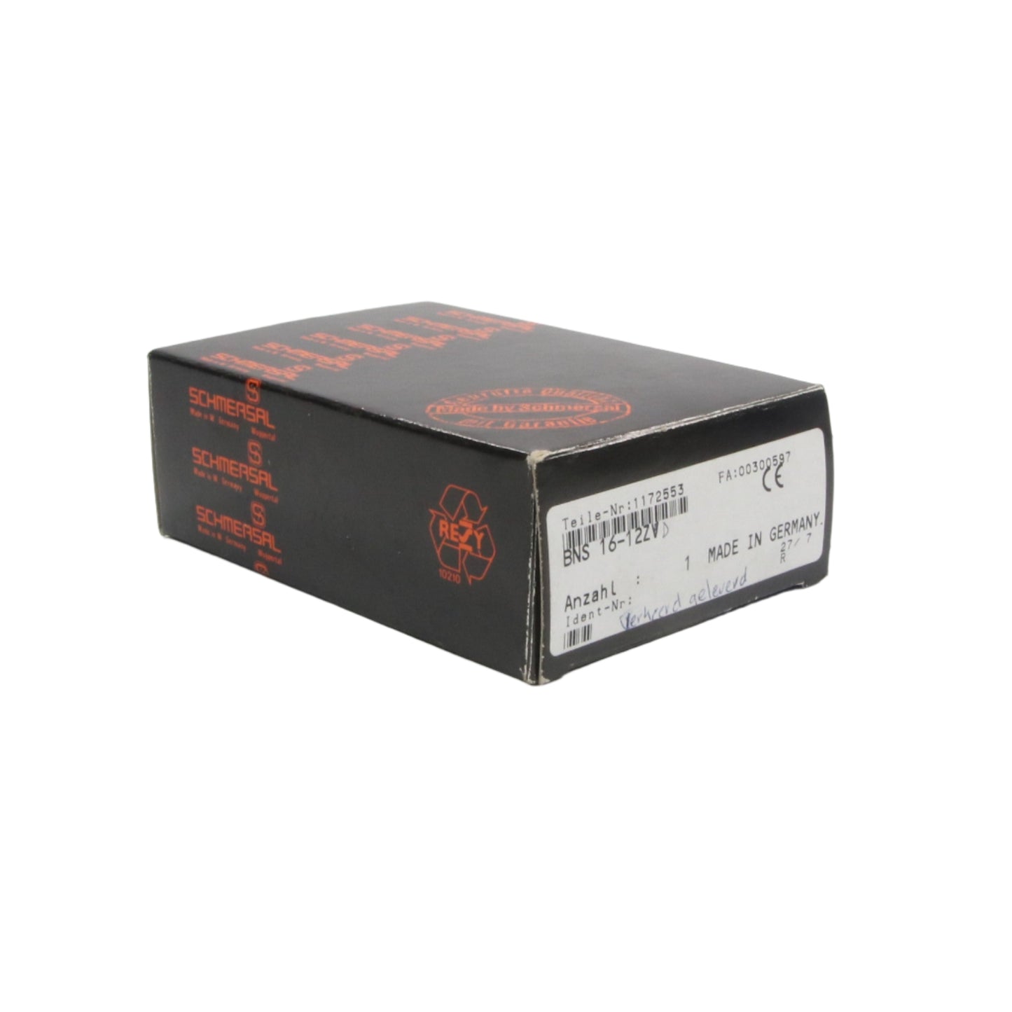 Schmersal BNS 16-12ZV Magnetic Safety Switch-Magnetic Safety Switch-CA-01-06-06-Used Industrial Parts