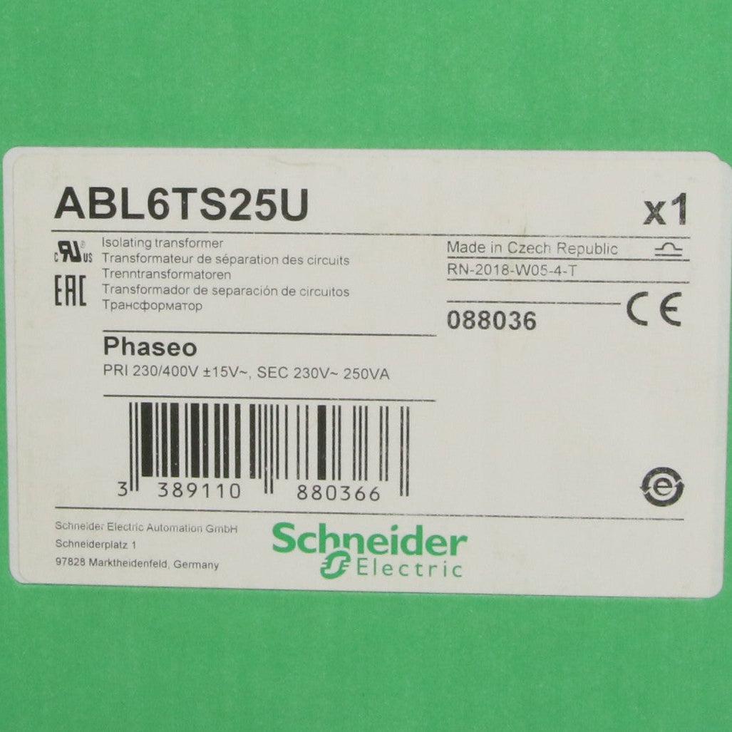 Schneider Electric ABL6TS25U Isolating Transformer-Isolating Transformer-Used Industrial Parts