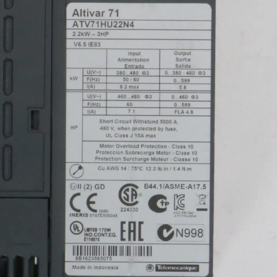 Schneider Electric Altivar 71 Variable Speed Drive-Variable Speed Drive-Used Industrial Parts