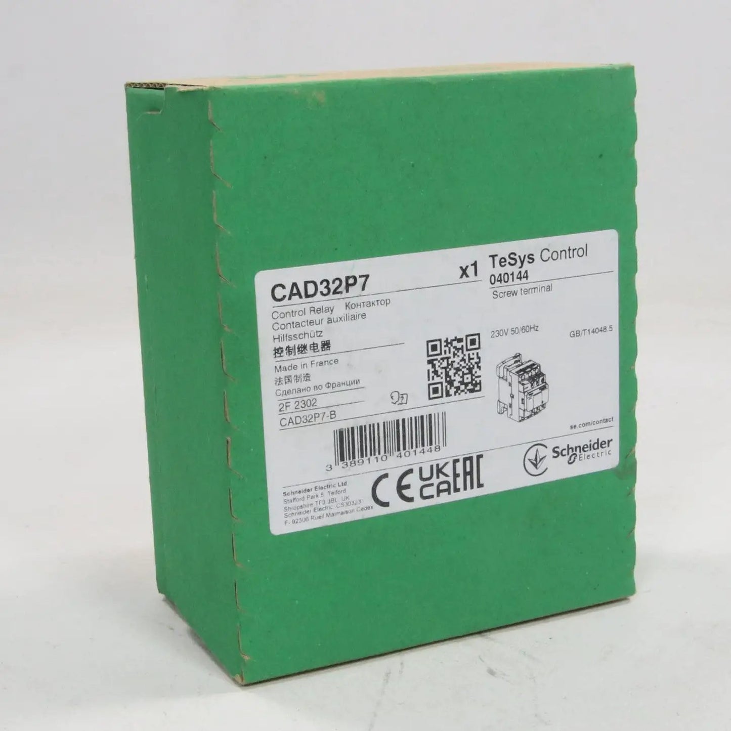 Schneider Electric CAD32P7 Control Relay-Control Relay-Used Industrial Parts