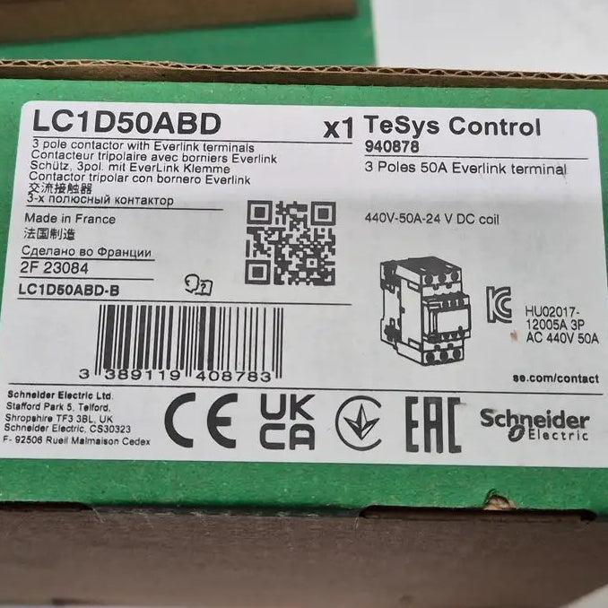 Schneider Electric LC1D50ABD-B Contactor-Contactor-Used Industrial Parts