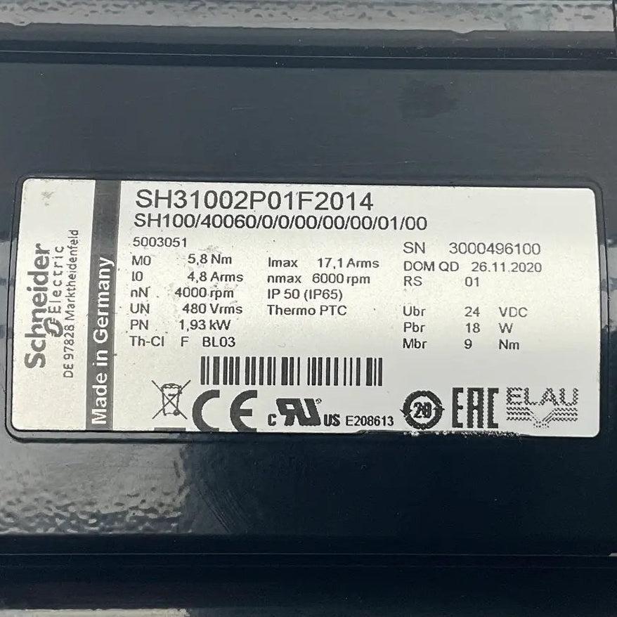 Schneider Electric Lexium SH3 AC Synchronous Servo Motor-AC Synchronous Servo Motor-Used Industrial Parts
