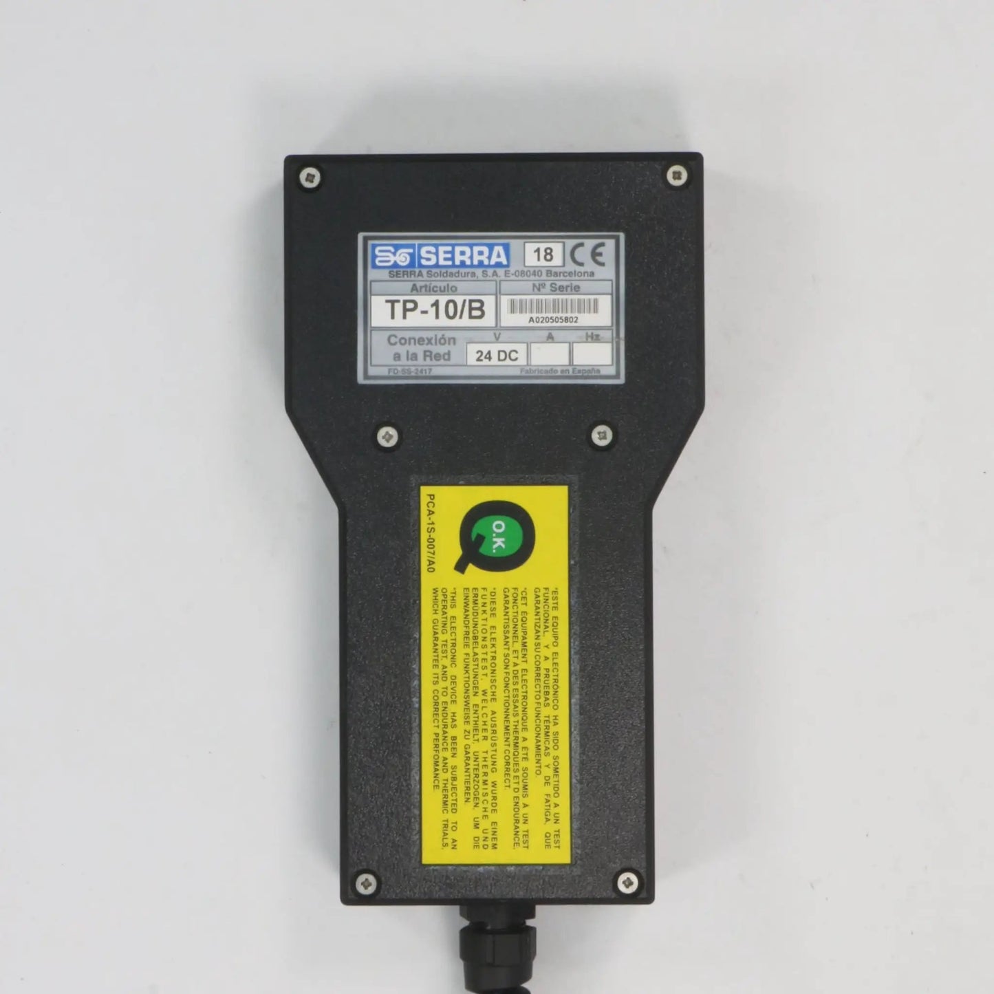 Serra TP 10 B Programming Terminal-Programming Terminal-Used Industrial Parts