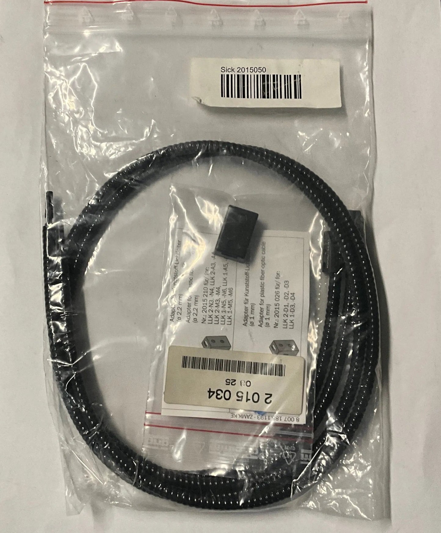 Sick LM38-750/03 Fibre Optic Cables x2-Fibre Optic Cables x2-Used Industrial Parts