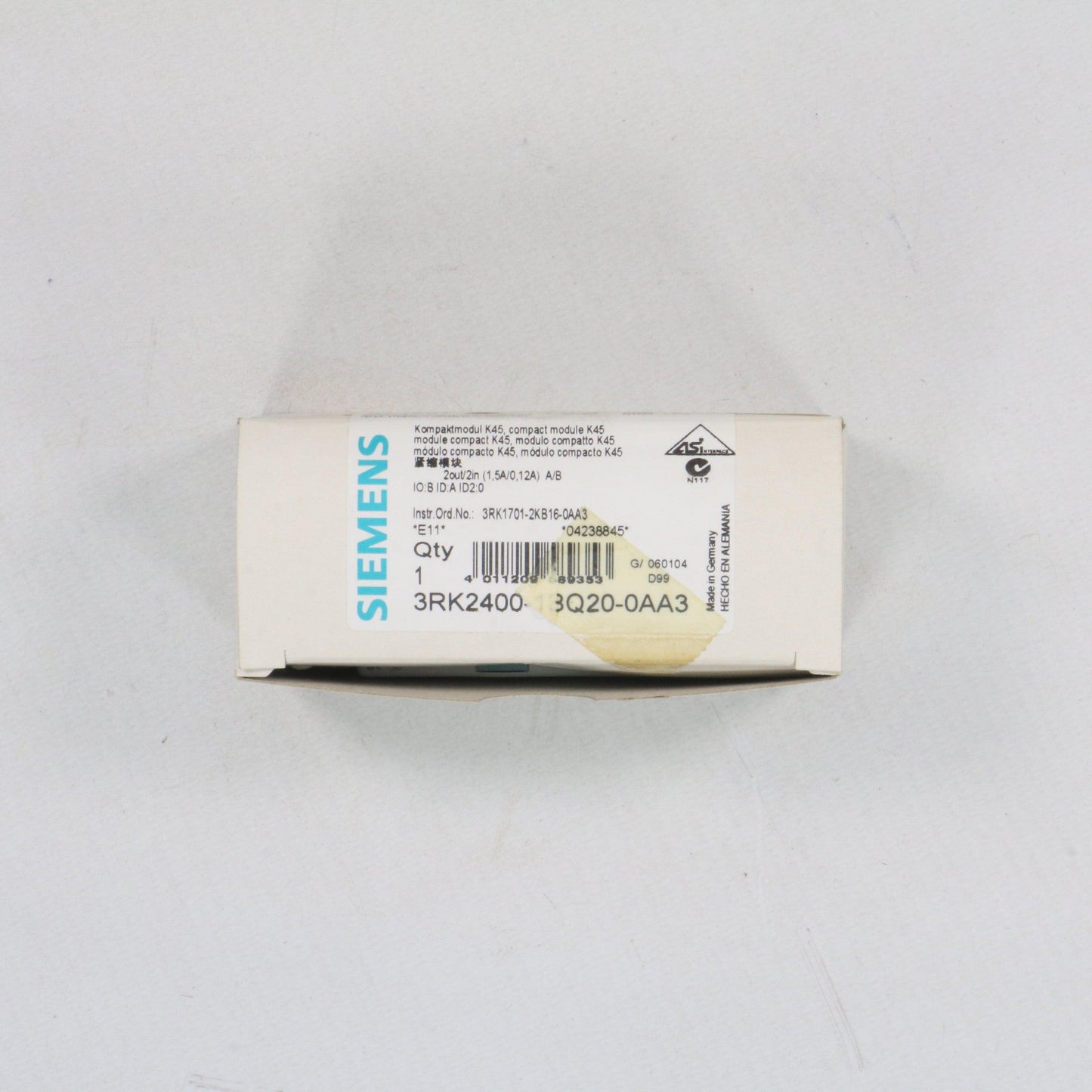 Siemens 3RK2400-1BQ20-0AA3 Compact Module-Compact Module-Used Industrial Parts