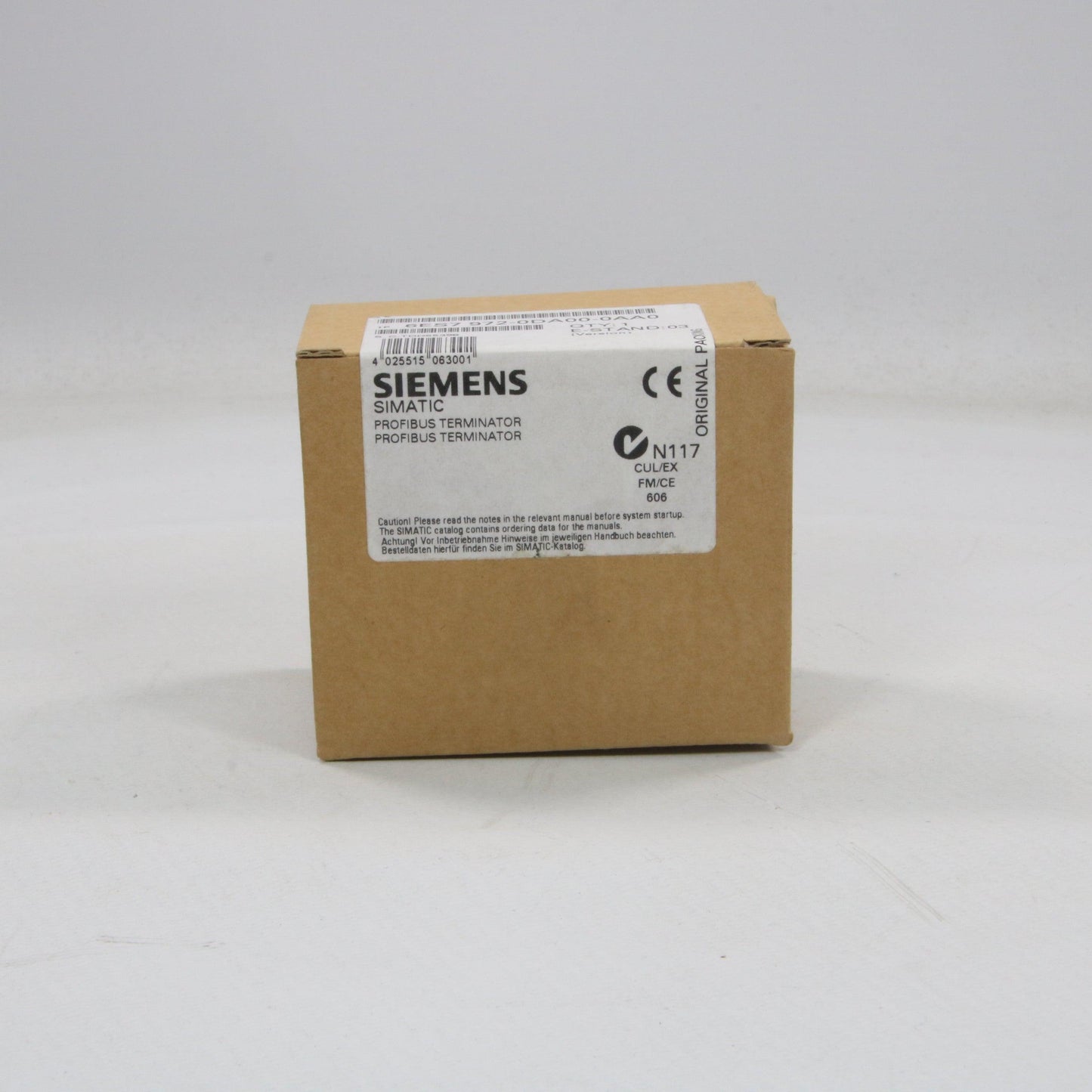 Siemens 6ES7 972-0DA00-0AA0 Profibus Terminator-Profibus Terminator-Used Industrial Parts