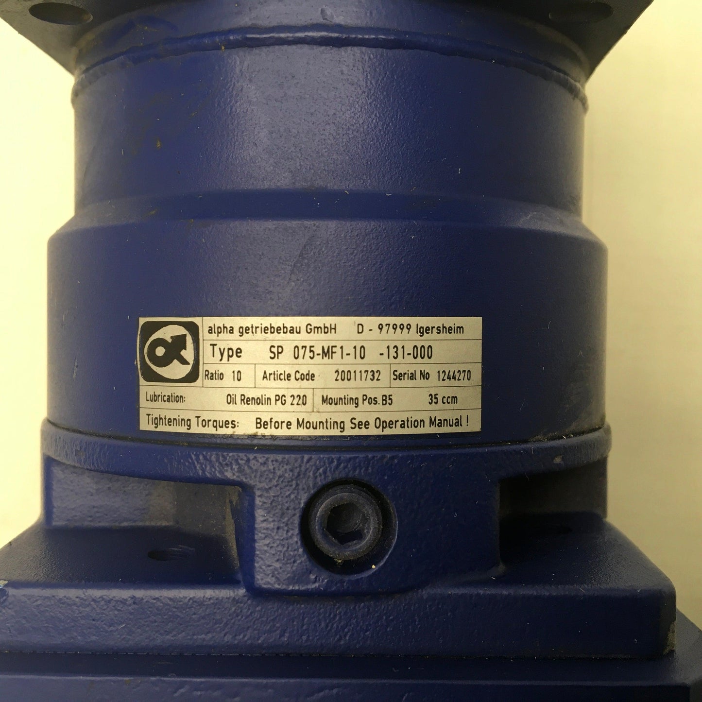 Siemens Permanent Magnet Motor 1FT60414AF714EG0-Permanent Magnet Motor-Used Industrial Parts