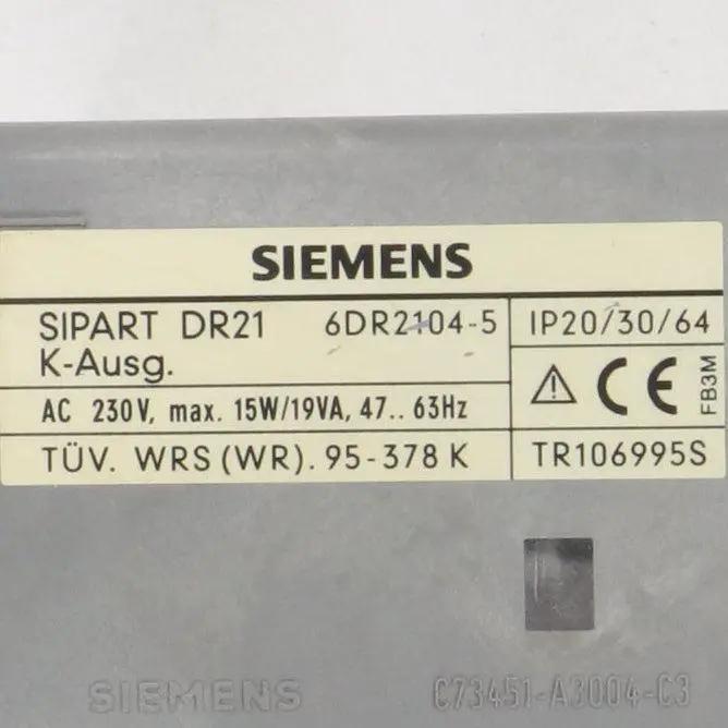 Siemens SIPART DR21 6DR2104-5 Process Controller-Process Controller-Used Industrial Parts