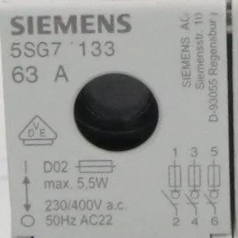 Siemens Sentron 5SG7 133 Fused Switch Disconnector-Fused Switch Disconnector-Used Industrial Parts