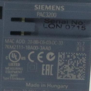 Siemens Sentron PAC 3200 7KM2111-1BA00-3AA0 Measuring Device-Measuring Device-Used Industrial Parts