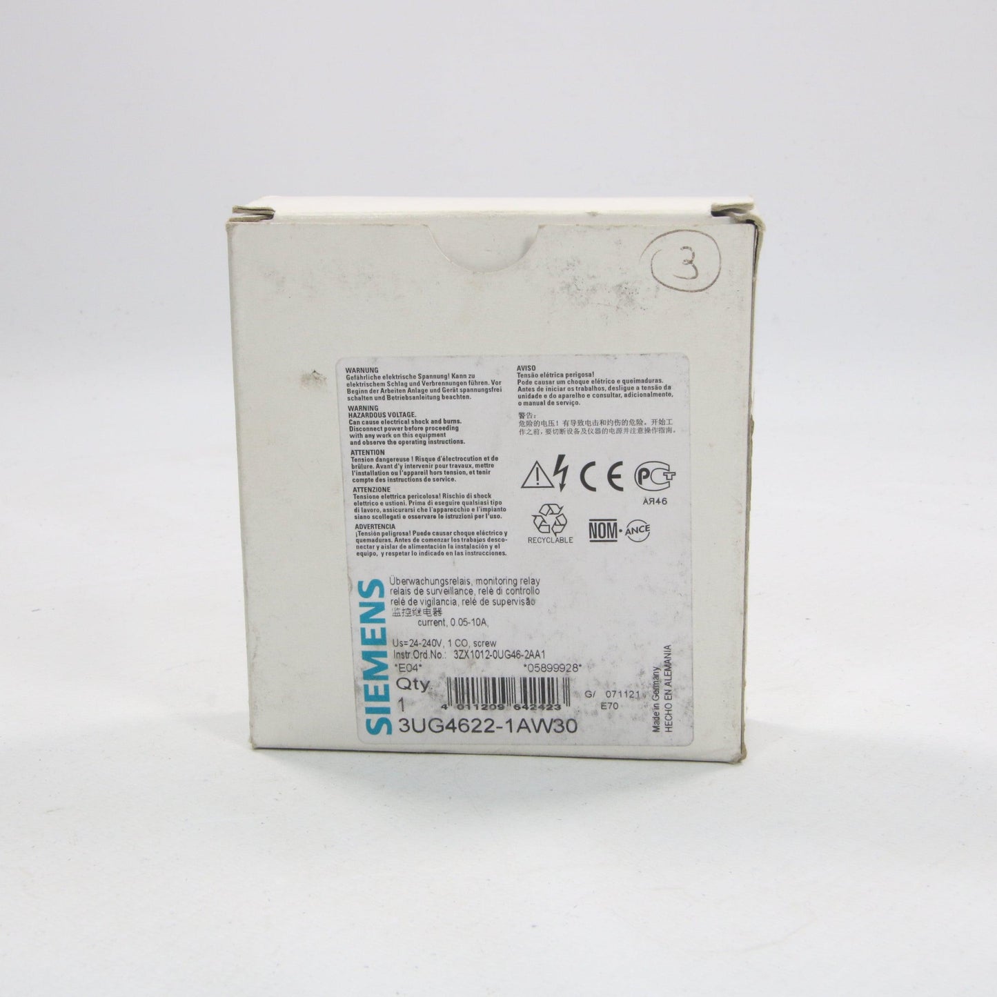 Siemens Sirius 3UG4622-1AW30 Digital Monitoring Relay-Digital Monitoring Relay-Used Industrial Parts