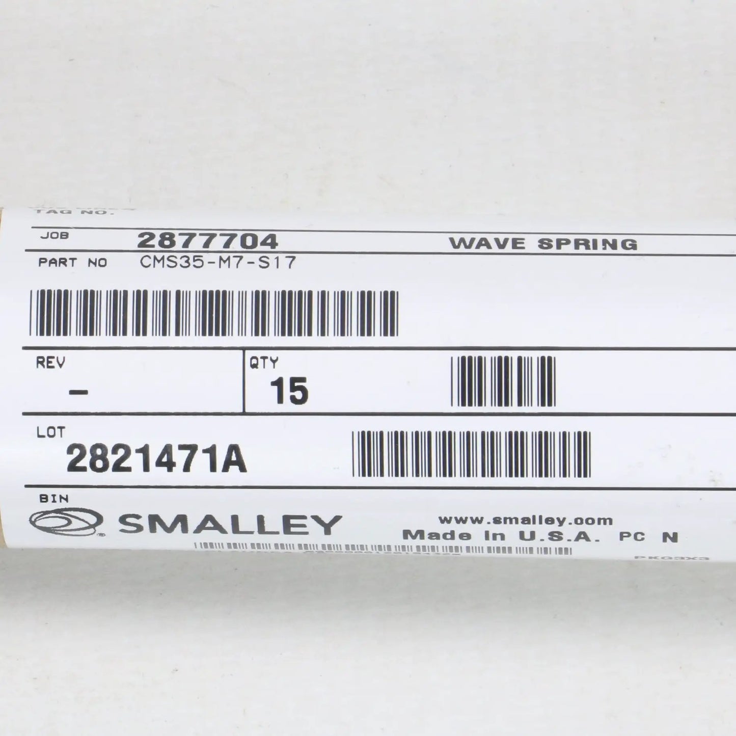 Smalley CMS35-H5-S17 Wave Spring x 15pcs-Wave Spring-Used Industrial Parts