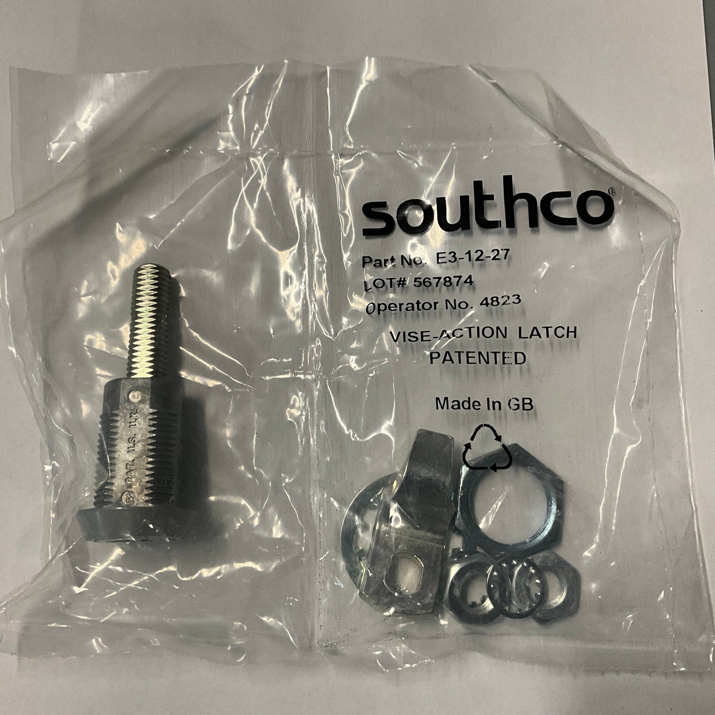 Southco E3-12-27 Vise Action Compression Latch-Compression Latch-Used Industrial Parts