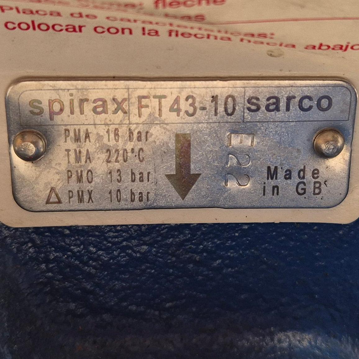 Spirax Sarco FT43-10 Ball Float Steam Trap-Ball Float Steam Trap-Used Industrial Parts