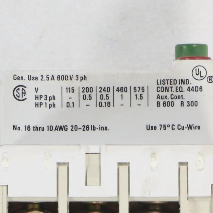 Sprecher + Schuh KTA 3-25 Motor Circuit Protector 1.6 - 2.5 A-Motor Circuit Protector-Used Industrial Parts