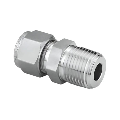 Swagelok SS-25M0-1-12 Male Connector x 2-Male Connector-Used Industrial Parts