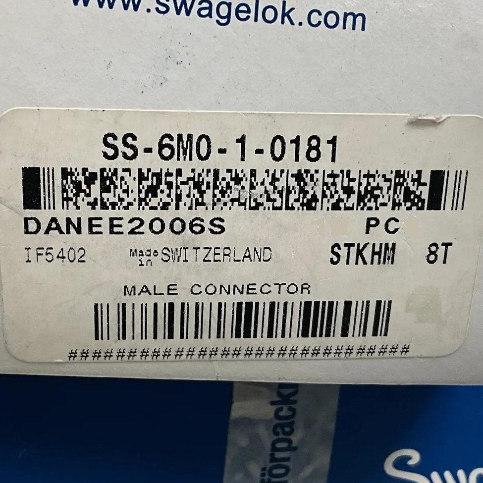 Swagelok SS-6M0-1-0181 Male Connector / Tube Fitting Adapter - 5/pack-Male Connector / Tube Fitting Adapter-Used Industrial Parts