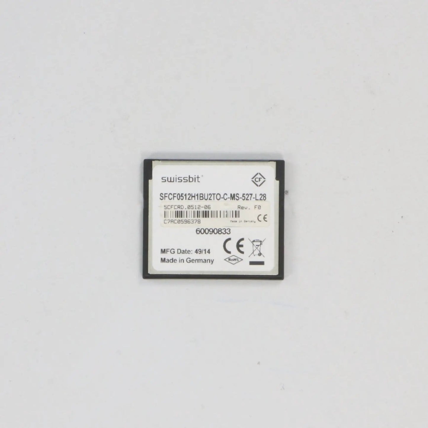 Swissbit 512MB Compact Flash Card-Compact Flash Card-Used Industrial Parts