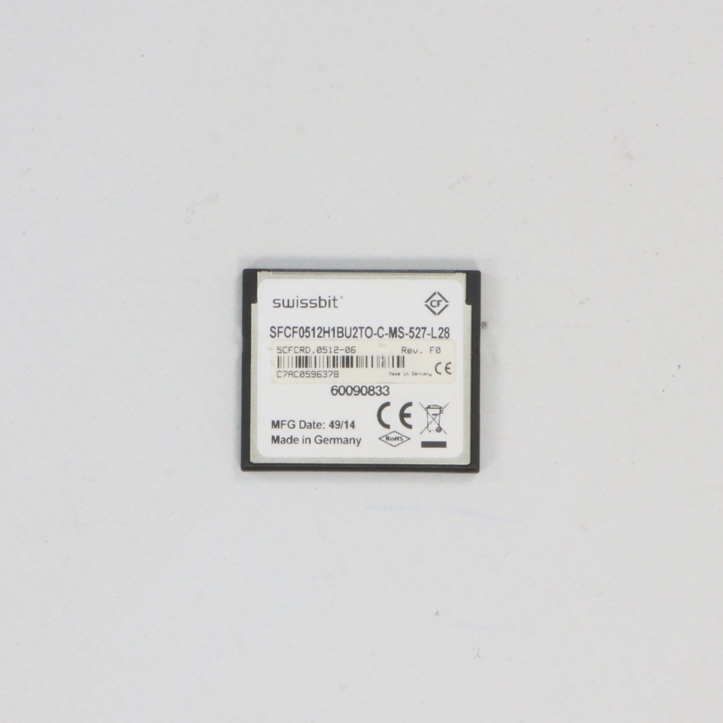 Swissbit 512MB Compact Flash Card-Compact Flash Card-Used Industrial Parts