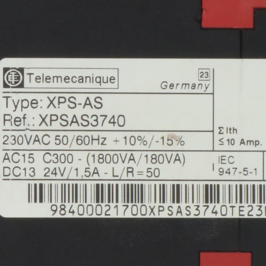 Telemecanique Preventa XPS AS Safety Relay 3740-Safety Relay-Used Industrial Parts