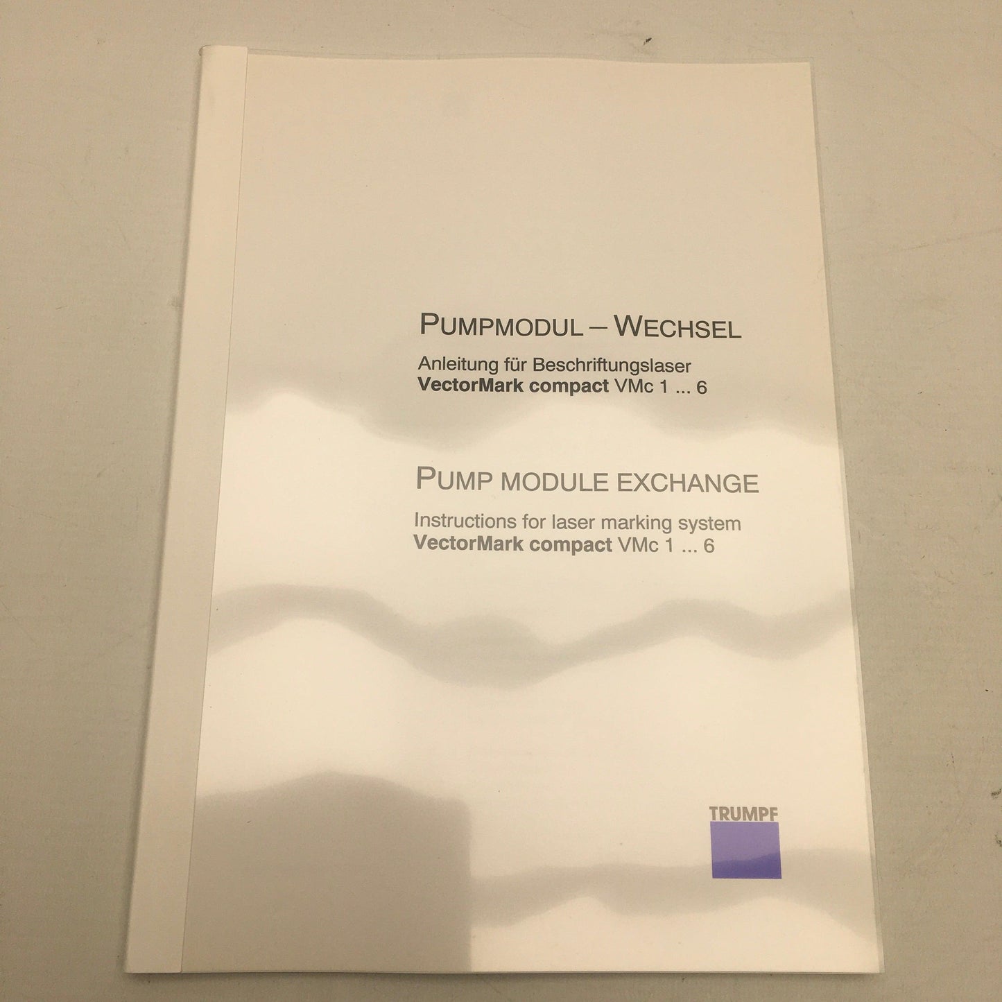 Trumpf Pump Module VMc 1-Pump Module-Used Industrial Parts