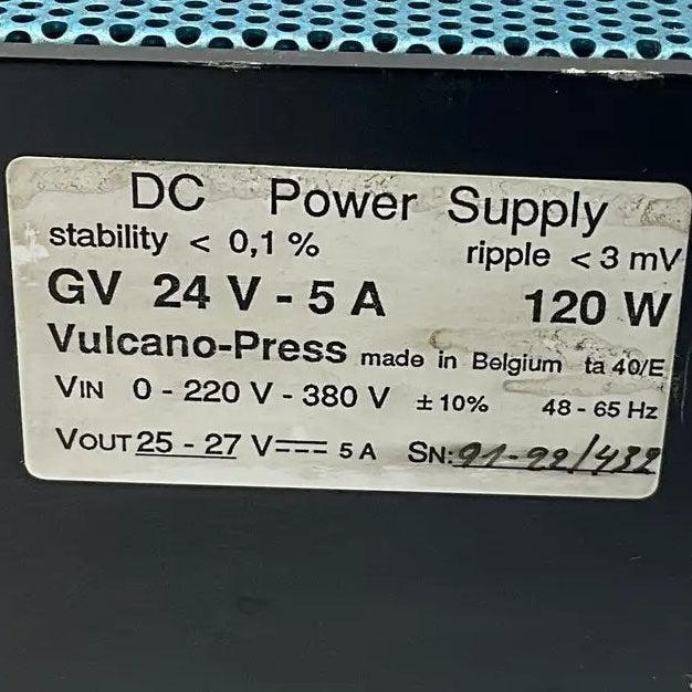 Vulcano-Press GV 24V-5A Regulated Industrial Switch-Mode Power Supply-Regulated Industrial Switch-Mode Power Supply-Used Industrial Parts