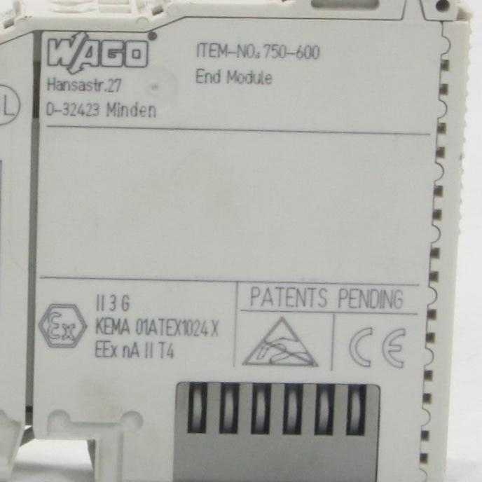 Wago 750 600 End Module-End Module-Used Industrial Parts